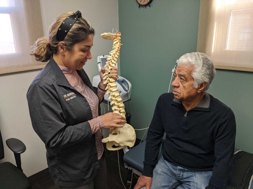 chiropractic patient in ottawa