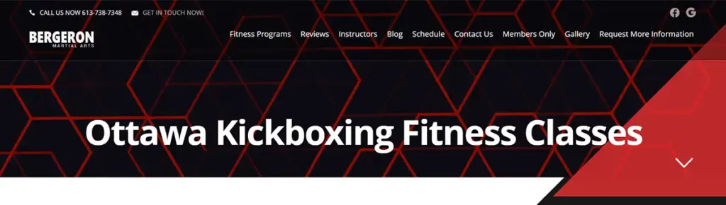 Bergeron Martial Arts kickboxing classes