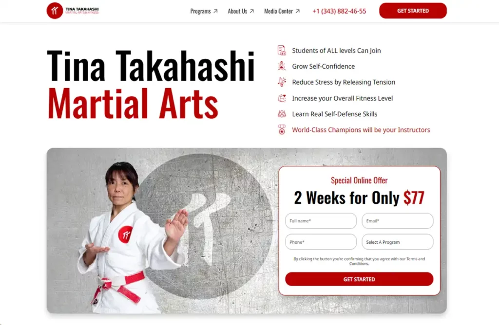 Tina Takahashi Martial Arts