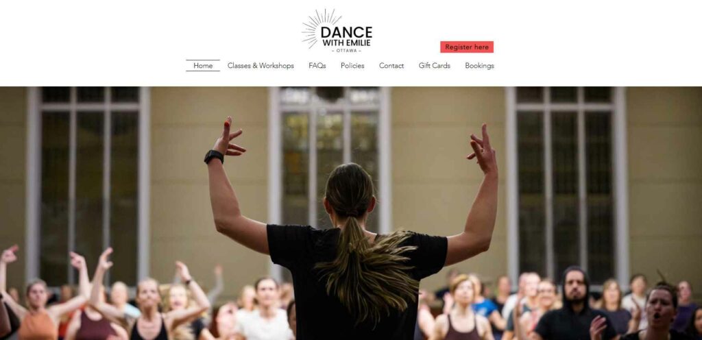 Dance With Emilie website