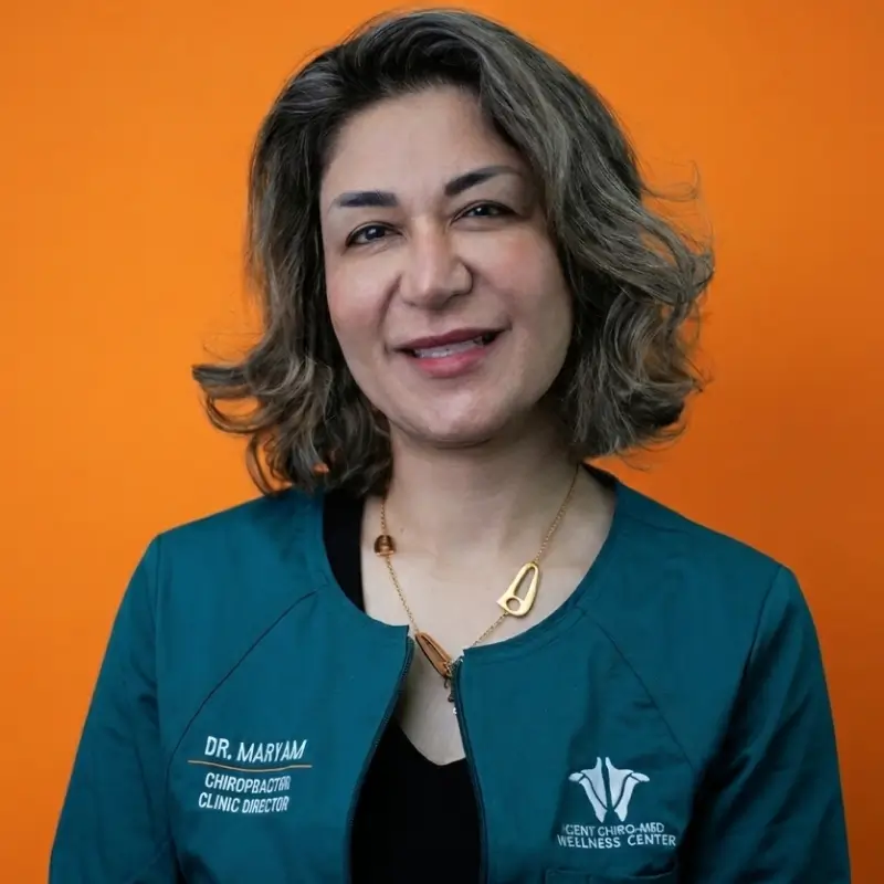 Dr Maryam Hassanzadeh portrait Kent Chiro Med Wellness Clinic 1 1