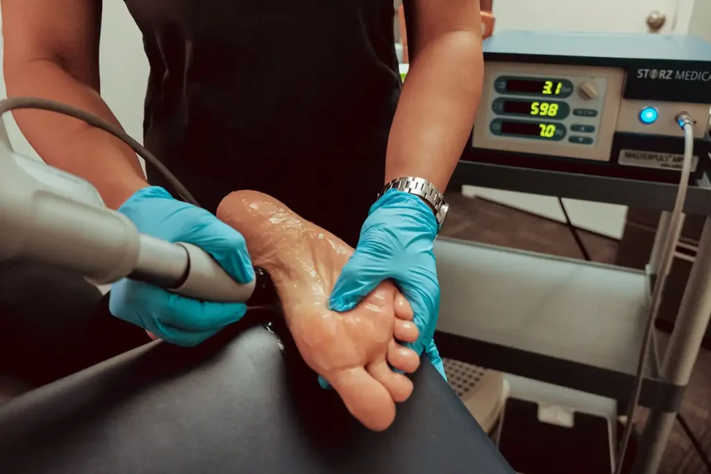 Shockwave therapy for Foot pain relief